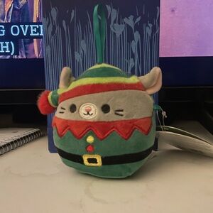 Christmas mouse squishmallow keychain